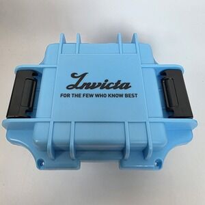 NEW Invicta Watch Single Slot Hard Case Watch Storage Diver Box Blue Box Only